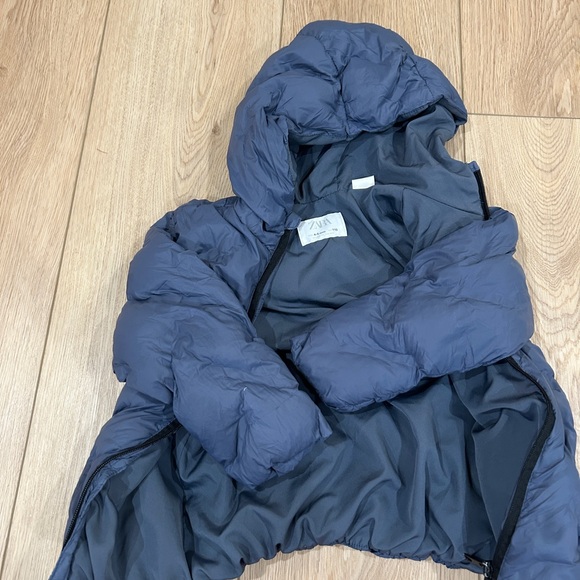 Zara Kids Navy Puffer Jacket - Picture 3 of 6